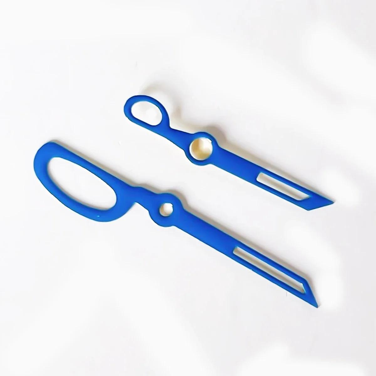 

Новые часовые стрелки Без люминесценции Аксессуары для часов Запасные части Часовая стрелка Для механизма NH35/36/4R/7S Стрелка в форме ножниц синий