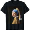 Vermeer Girl with a Pearl Earring Tronie Digitally Restored T-Shirt