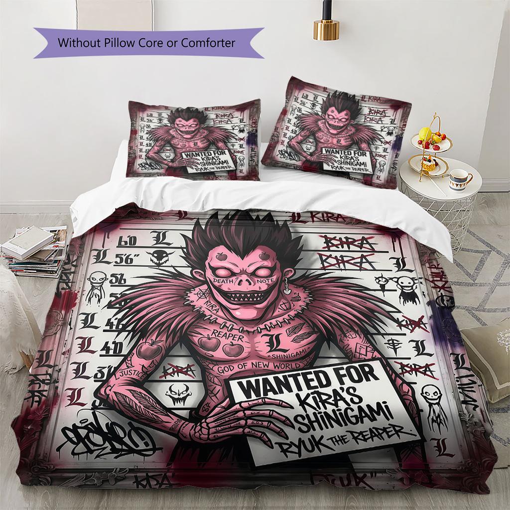 Death Note Comfor Duvet Cover Kid's Bedding Set,Extra Large Size Holiday Gift Various Sizes Available -HE182