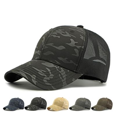 Spring Summer Mesh Breathable Baseball Cap Men's Sunscreen Sun Hat Camouflage Cap