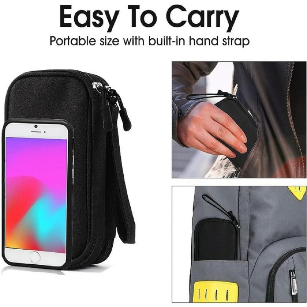 Electronic Organizer Bag,Waterproof Portable Travel Cable Storage Bag,Multifunctional Cord Storage Case for USB Drive,Dard Drive, Power Bank,Charger
