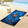 Collingwood Magpies Druck Strandtuch, Großes Weiches Schnelltrocknendes Handtuch für Strand Camping Schwimmen