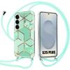 Protective Case - BOOLING - for Samsung Galaxy S25 Plus - Reinforced TPU - Anti-Scratch - Turquoise Lanyard
