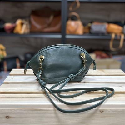 Hochwertige Echtleder Kleine Tasche Vintage Einfarbig Vielseitige Damen Schulter-Umhängetaschen