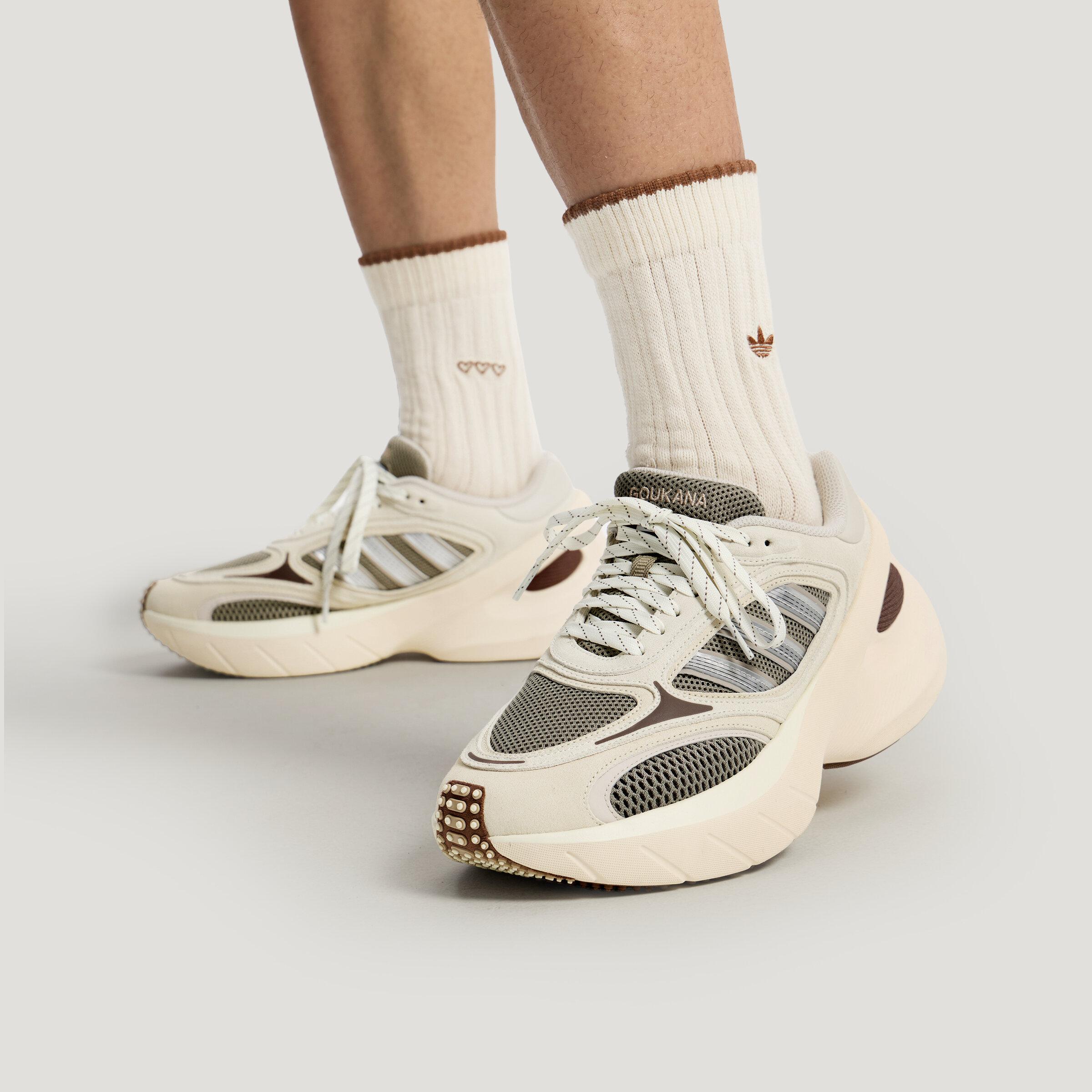 Adidas Adizero Goukana Running Shoes Unisex Beige Silver 39