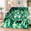 Hibernian FC Printed Flannel Blanket Warm Comfort Bed Throw For Indoor Home Decoration