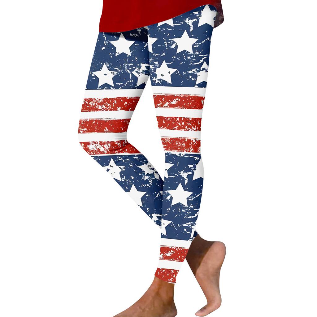 High Waisted Yoga Pants For Women Girls Colorful Print Stretchy Workout Leggings Tights