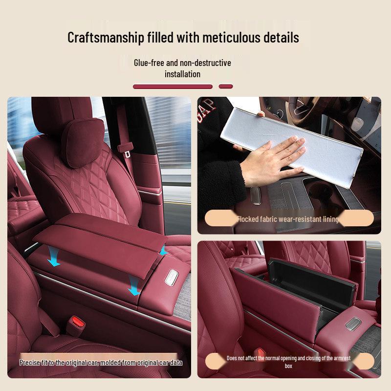 Compatible NIO ES8 Armrest Box Cover & Console Pad - Interior Enhancement Accessories for 26 Models