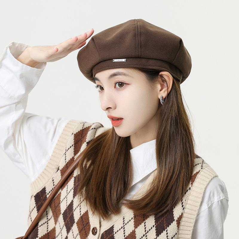 Beret, Japanese painter's hat, women's spring and autumn new style forward hat, retro and versatile, showing off small face