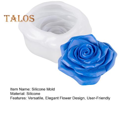 Květinová silikonová forma na svíčky DIY sada na výrobu mýdla a svíček Realistický tvar květu Forma na výrobu mýdla pro domácí dekoraci