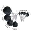 8PCS/Collection Stainless-steel Measurement Cup and Spoon Collection featuring Measurer designed for Accurate Baking and Cooking Grain Dessert