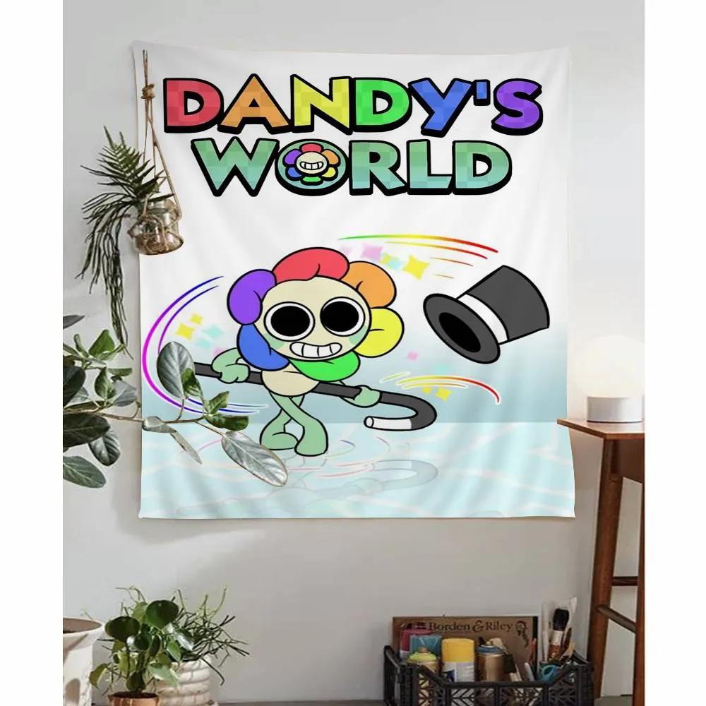 Game DDandys World Anime Tapestry Hanging Tarot Hippie Wall Rugs Dorm Home Decor