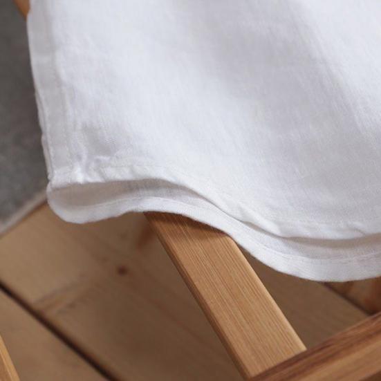 Męska koszula ze stójką, casualowa, w jednolitym kolorze, zapinana na guziki, z mieszanki bawełny, z długim rękawem, do biura, na ulicę