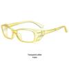 Trendy Plain Anti-Blue Light Small Square Frame Glasses for Men and Women - Jelly Color YY3379