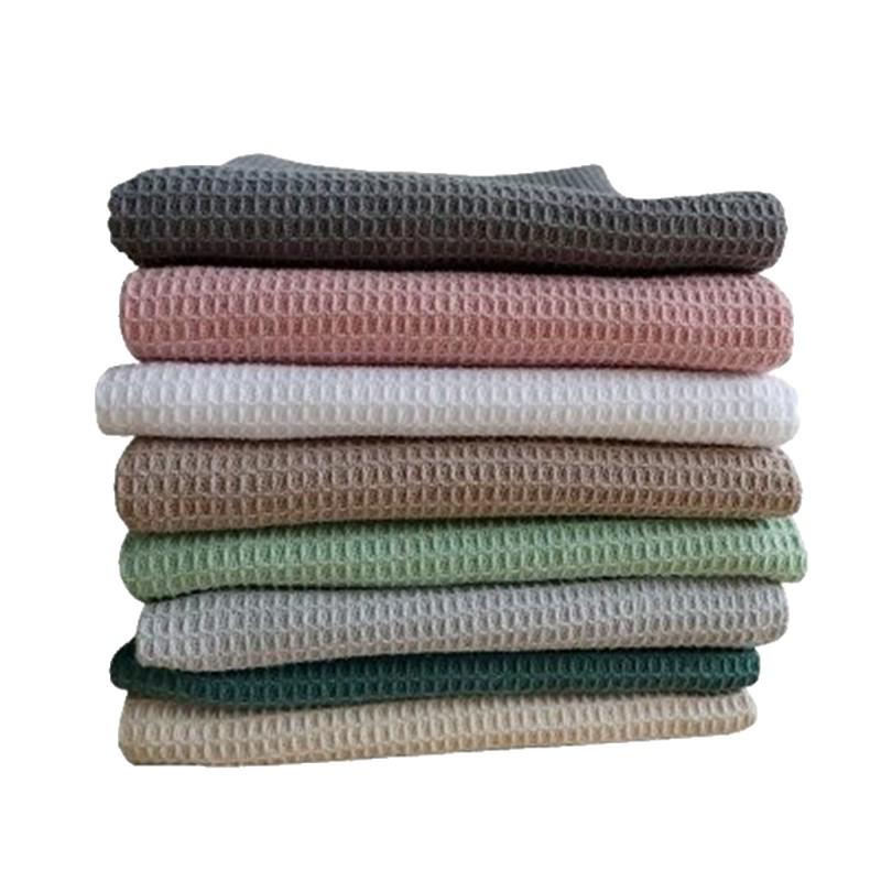 Thickened Pure Cotton Waffle Weave Tea Towel for Kitchen and Teacup Cleaning