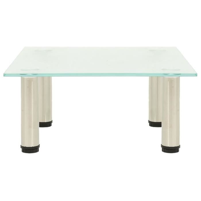 VidaXL Meuble TV Givré 40x35x17 cm Verre trempé 322759