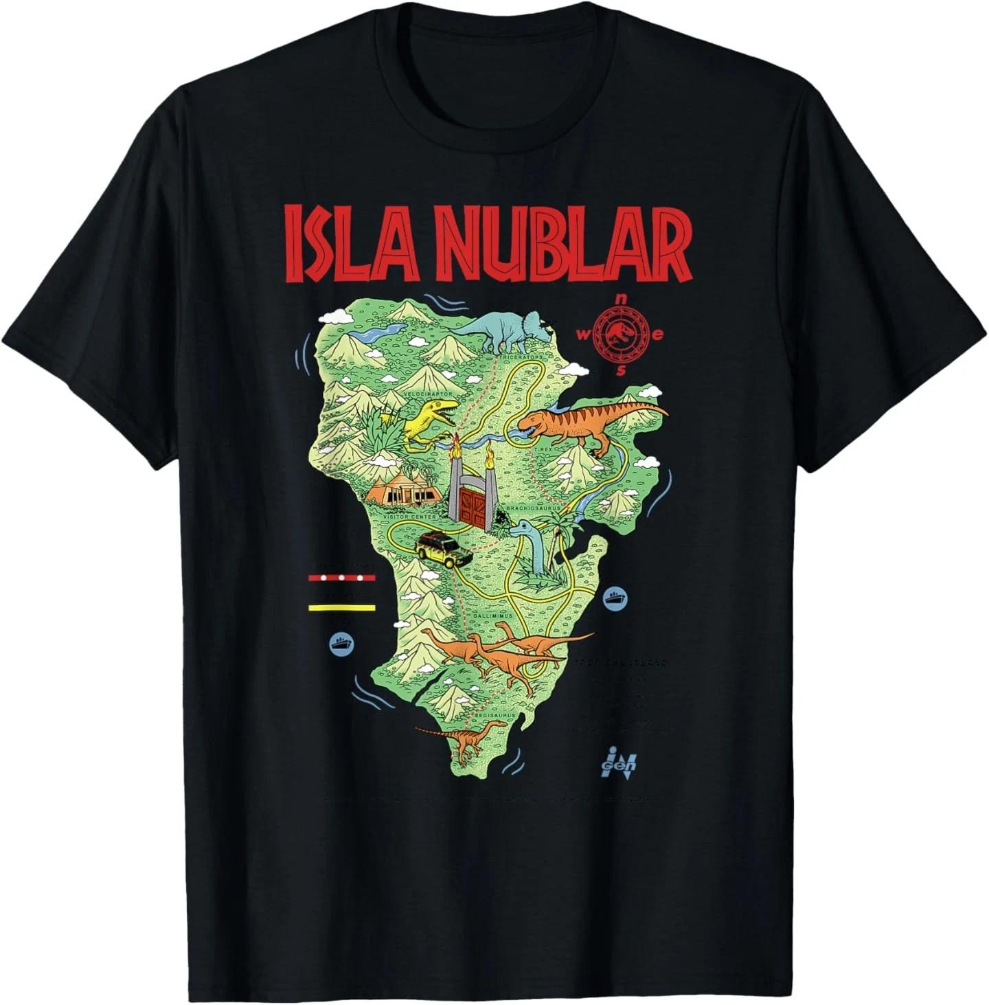 

Jurassic Park Island Guide Map T-Shirt L