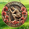 2D Flat, 1PC Memorial Day Wooden Hanging Sign Decorative Signs and Plaques, Lest We Forget, Rustic Help Grab Kneeling Soldiers DesignWall Art Sign