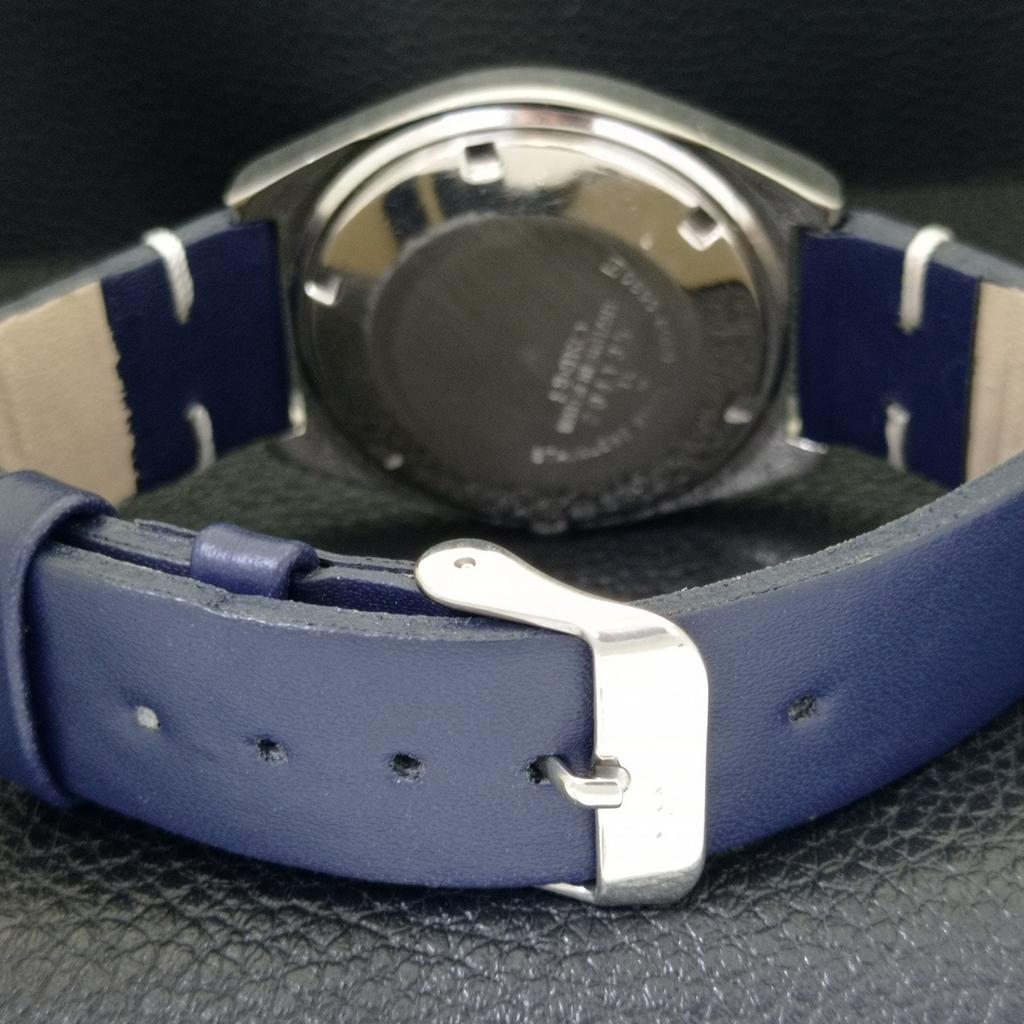 JAPAN VINTAGE SEIKO 5 AUTOMATIC 6309A MENS BLUE COLOR DIAL WATCH A701570-5 R206b-a701570