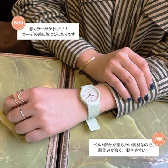 [Sun Flame Co., Ltd.] J-Axis Dull Pastel Watch TCL74-GY Women's Gray