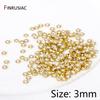 3/4mm 14K Gold Plated Brass Round Bead Caps Fitting,Bead End Caps For Jewelry Making Needlework Spacer Bead Caps DIY Accessorie