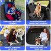 Dog Car Seat Cover for Back Seat, Car Seat Cover 60/40 Split Bench for Family Car, Compact SUV, MPV - Standard - 53" W
