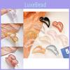 Elegant Korean Acrylic Matte Heart Medium Hair Clip For Stylish Updos And Casual Looks