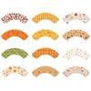 Thanksgiving Themed Pumpkin Leaf Pattern Paper Cake Border Props Decoration