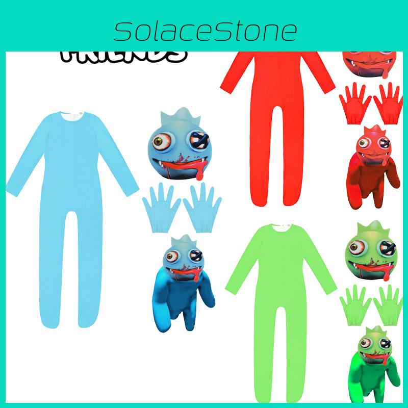 Roblox Rainbow Friends Cosplay Costume Jumpsuit Mask Suit For Kids Party Dress-up