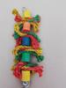Natural Wood Bird Basket for Small Birds Eco-Friendly Hanging Chew Toy for Parrots and Parakeets