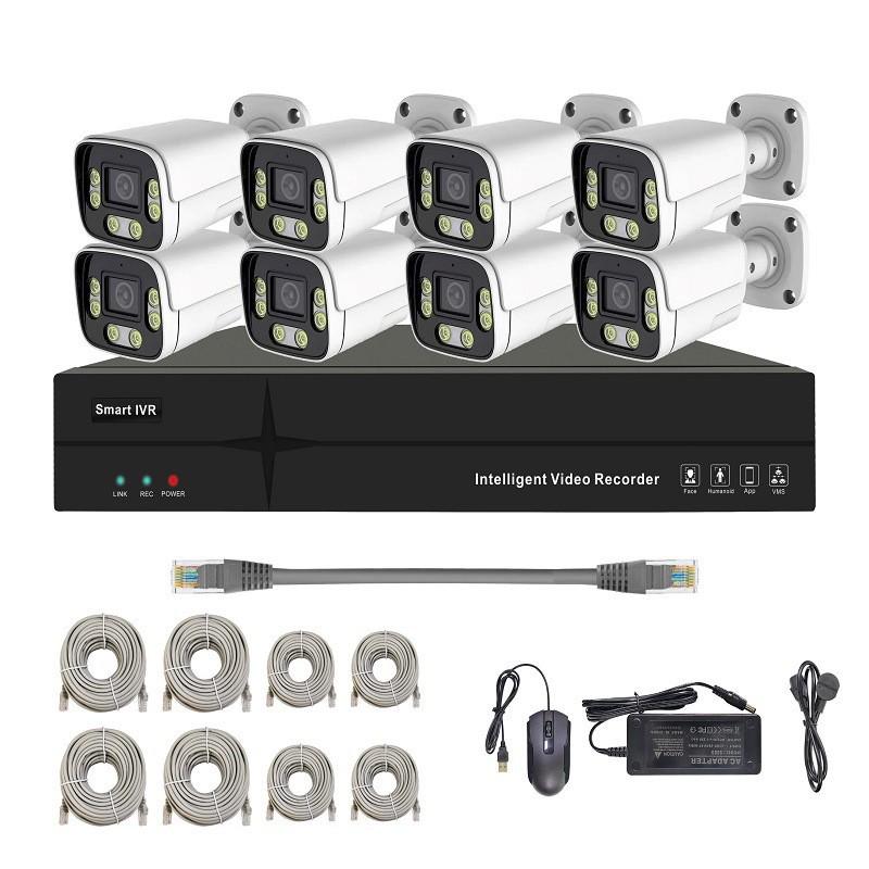 Outdoor HD POE NVR Metal Bullet Camera Set - 4/8/16 Channel