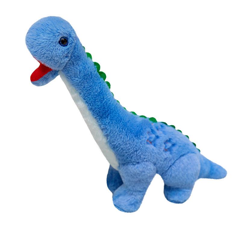 Cartoon Glowing Dinosaur Triceratops Doll Plush Toys Tyrannosaurus Rex Long Necked Dragon Doll Children Comforting Rag Doll