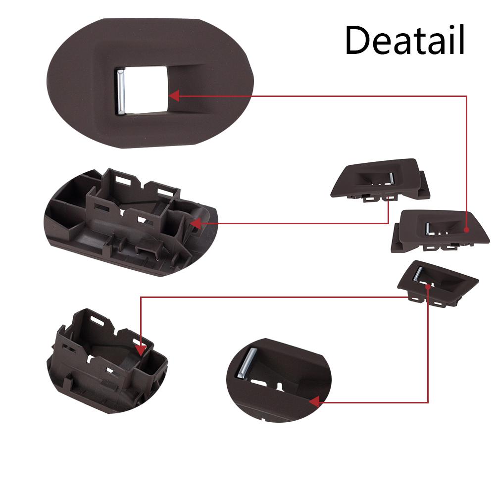 Mocha Left Hand Drive LHD For BMW 5 Series Car Interior Inner Door Handle Panel Pull Trim
