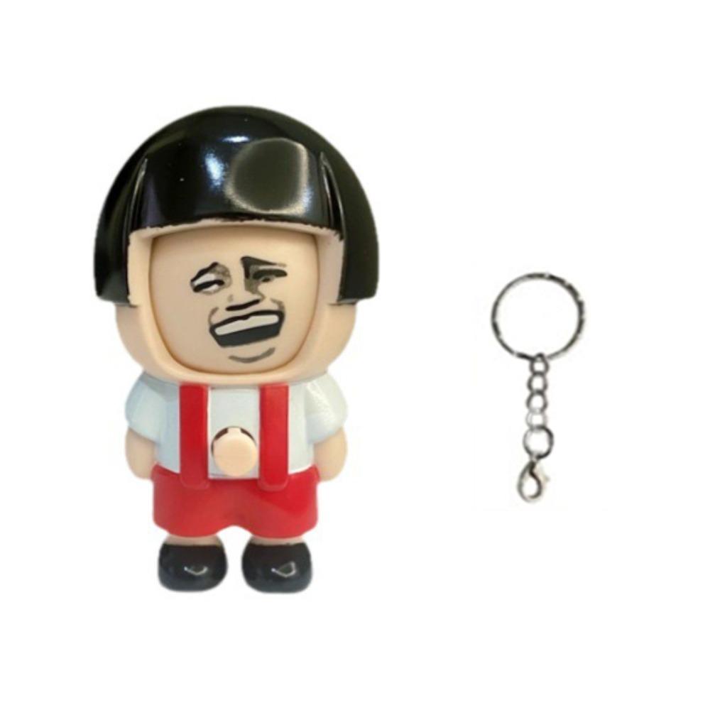 

With Keychain Cartoon Doll Keychain Chinese Style Face Changing Toy Friends Birthday Gifts красный