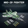 1837PCS MIG-29 Jet Fighter Building Blocks Diy Military Fighter Model Assembly Bricks Desktop Decoration Holiday Gifts Kids Toys