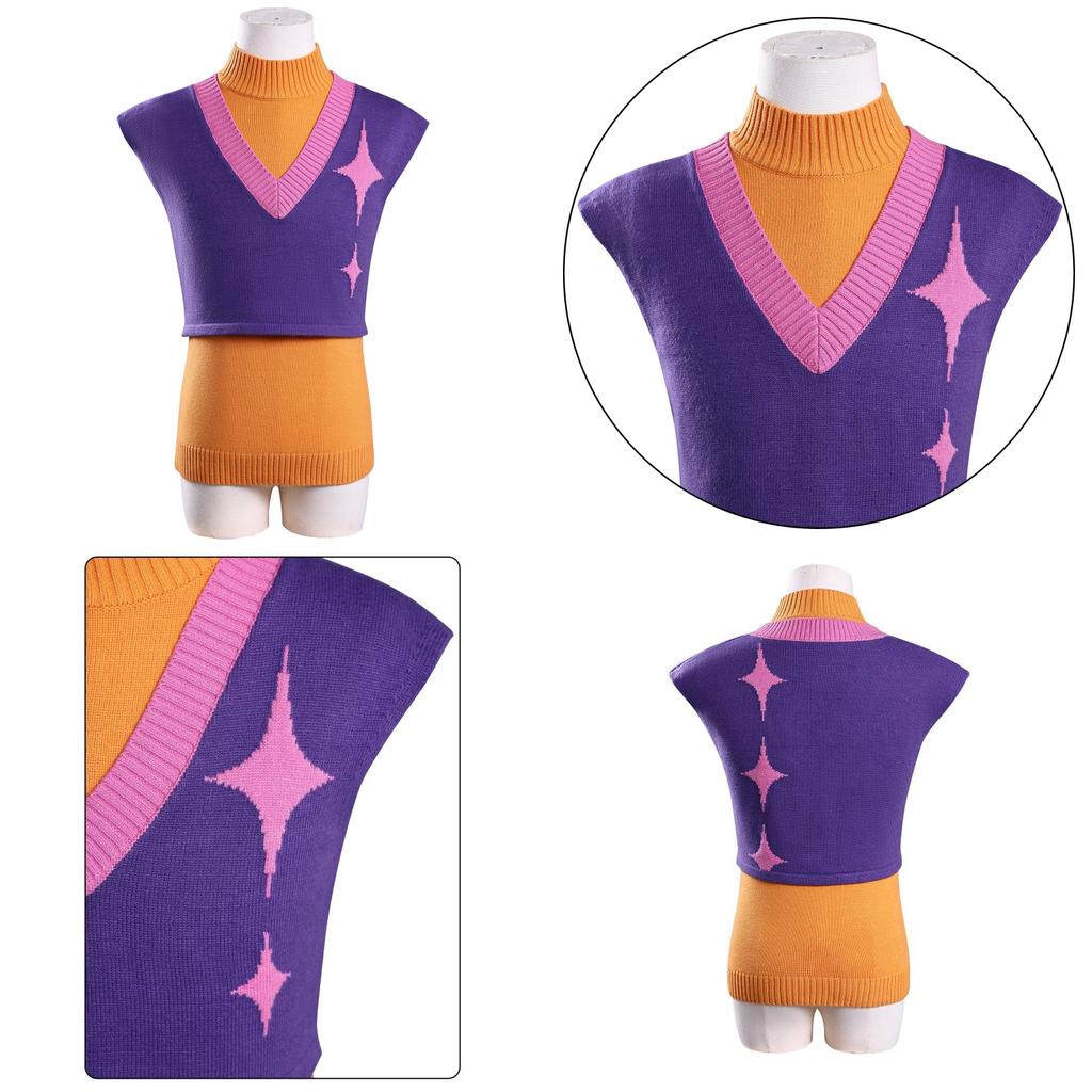 Kpop Dämonenjäger Cosplay Kostüm mit Polyesterstoff für Anime Spiel Rollenspiel