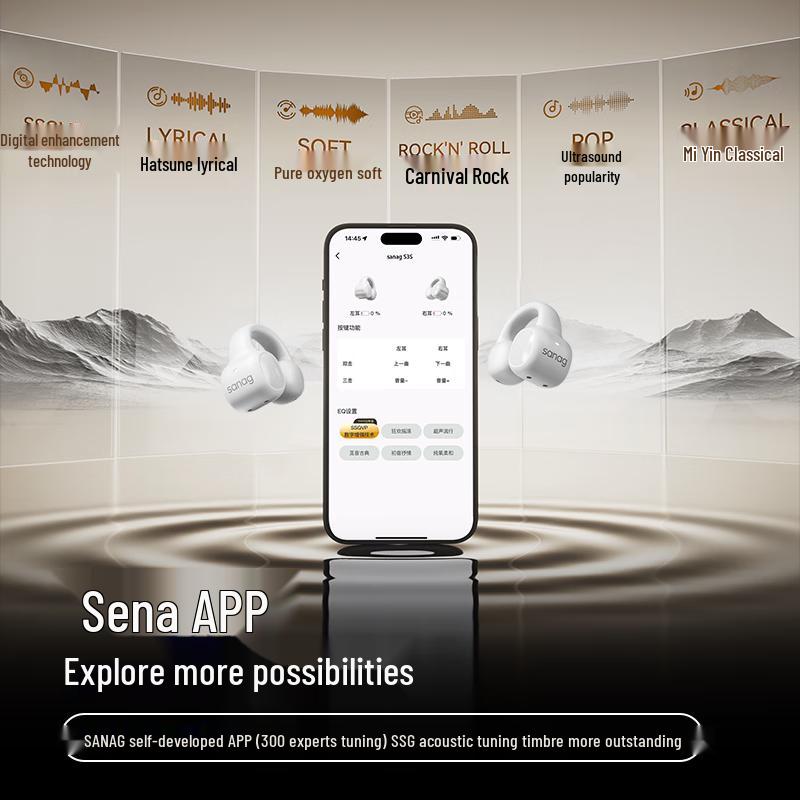 SANAG S3S Berlin Sound Premium Bone Conduction Headphones