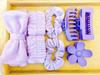 16-Piece Multi-Color Soft Headband and Hair Clip Set with Bowknot Washband and Elastic Hair Ties