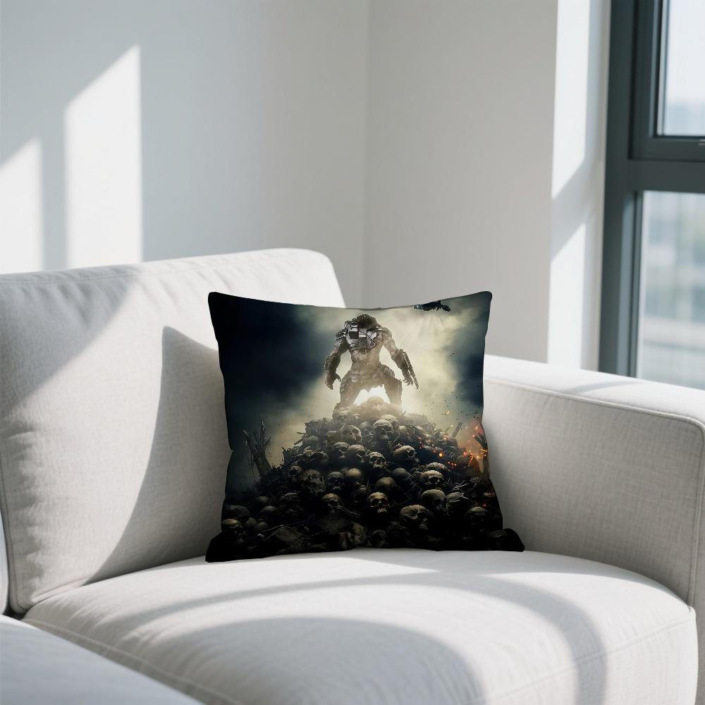 Movie P-Predator B-Badlands cushion cover Double Sided Printed Polyester Pillowcase Pattern Decorative Zipper Cushion Cover 30cmx30cm