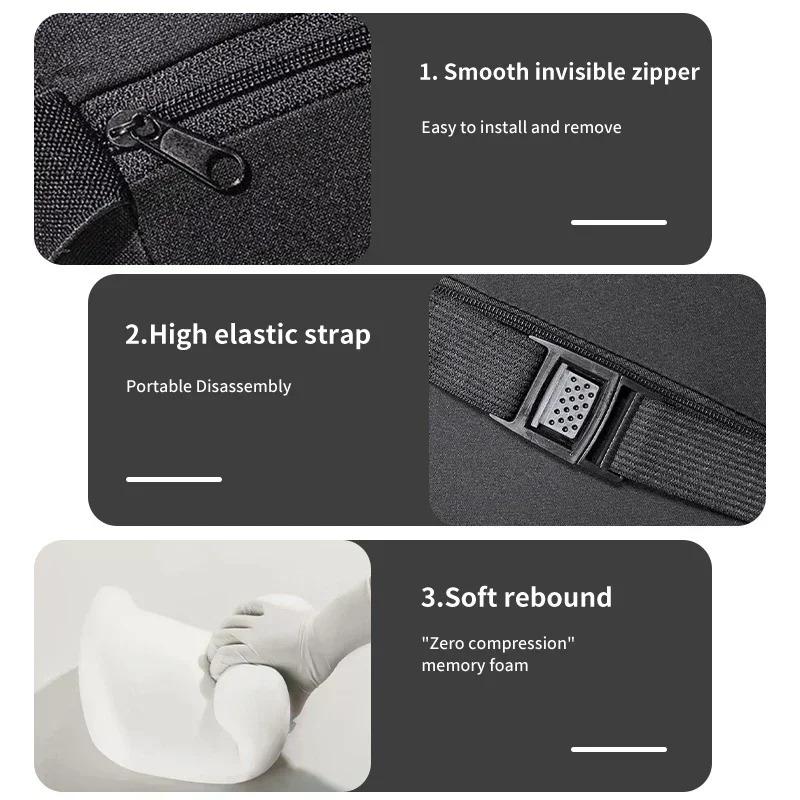 FA02Car Lumbar Back Support Headrest Neck Pillow Car Seat Cushion For Mercedes Benz AMG A B C E S V Class A180 CLK CLA GLE C200 C300