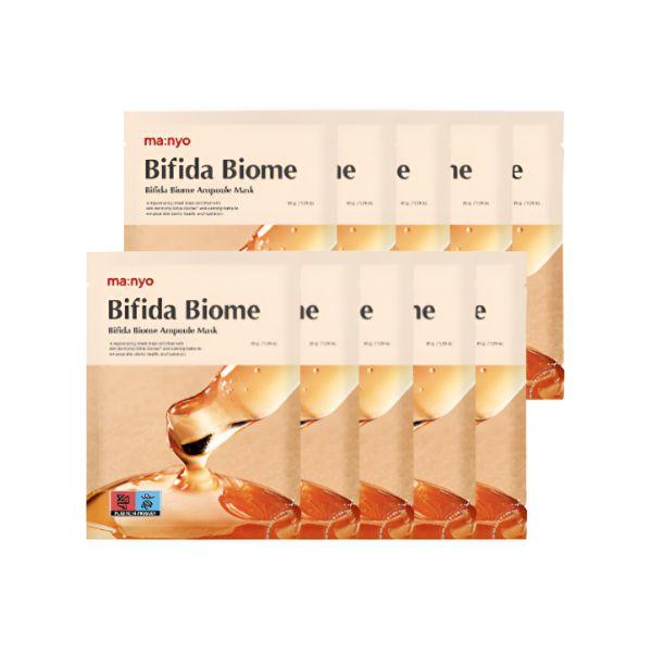 

Manyo Factory Bifida Biome Ampoule Mask Skin Barrier Repair Hydrating Sheet Mask 10 Sheets