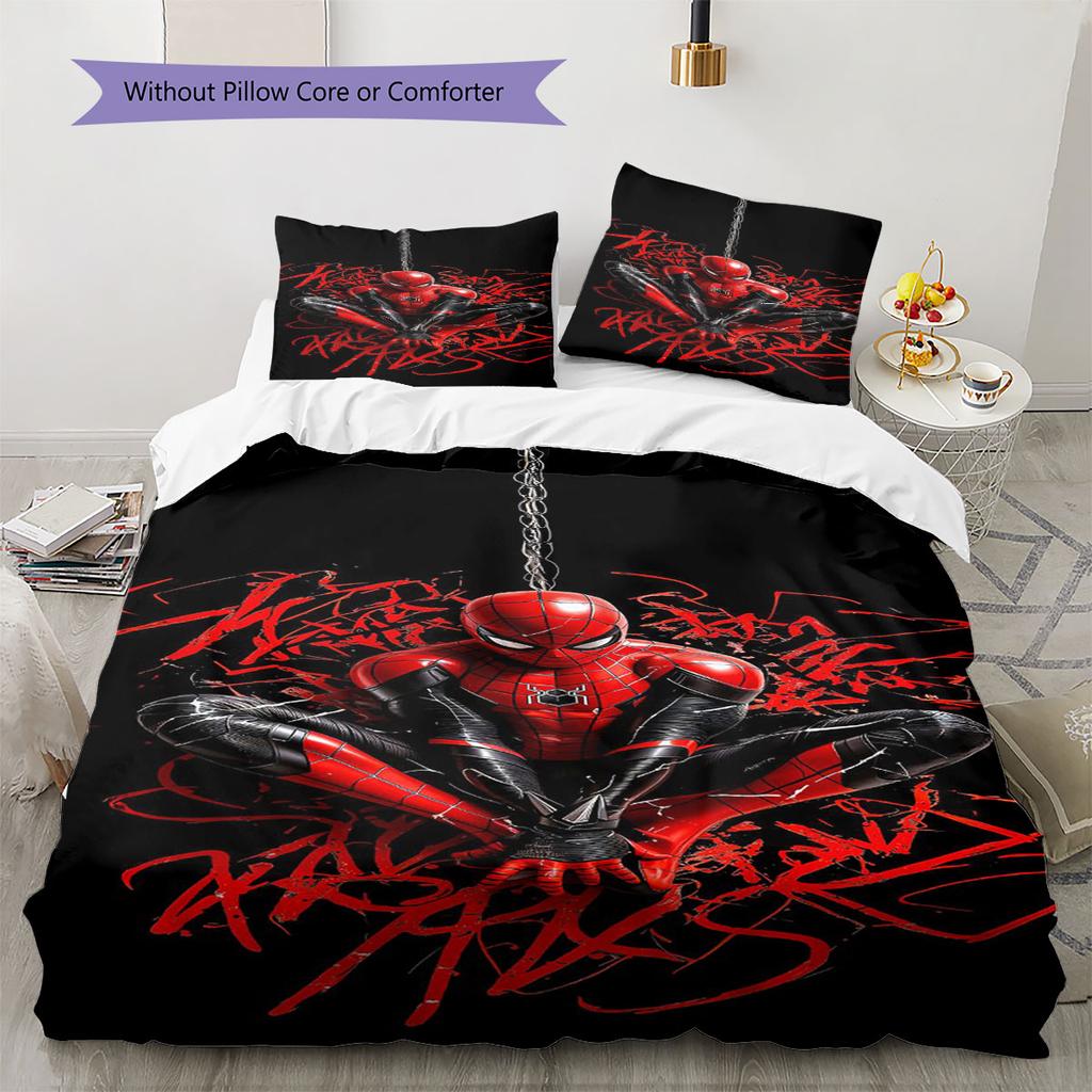 Dark and Edgy Spider-Man Bedding Set – The Perfect Choice To Decorate Your Bedroom and Enhance Your Home Life.