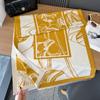 Retro printing contrasting colors double-sided imitation cashmere scarf winter high-end warm shawl women