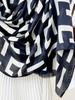 Elegant Women Beach Silk Scarf Wrap Shawl Plaid Print Lady Sunscreen Bandanas Hijab Mujer Scarve Pareo Headscarf Casual Retro