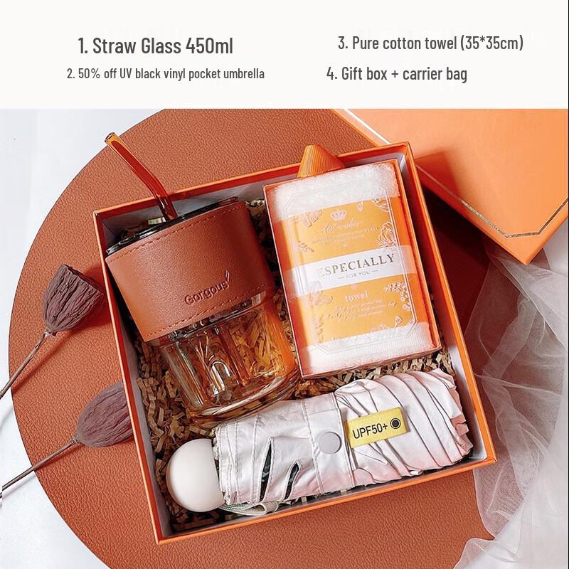 Glass Cup Souvenir Gift Set