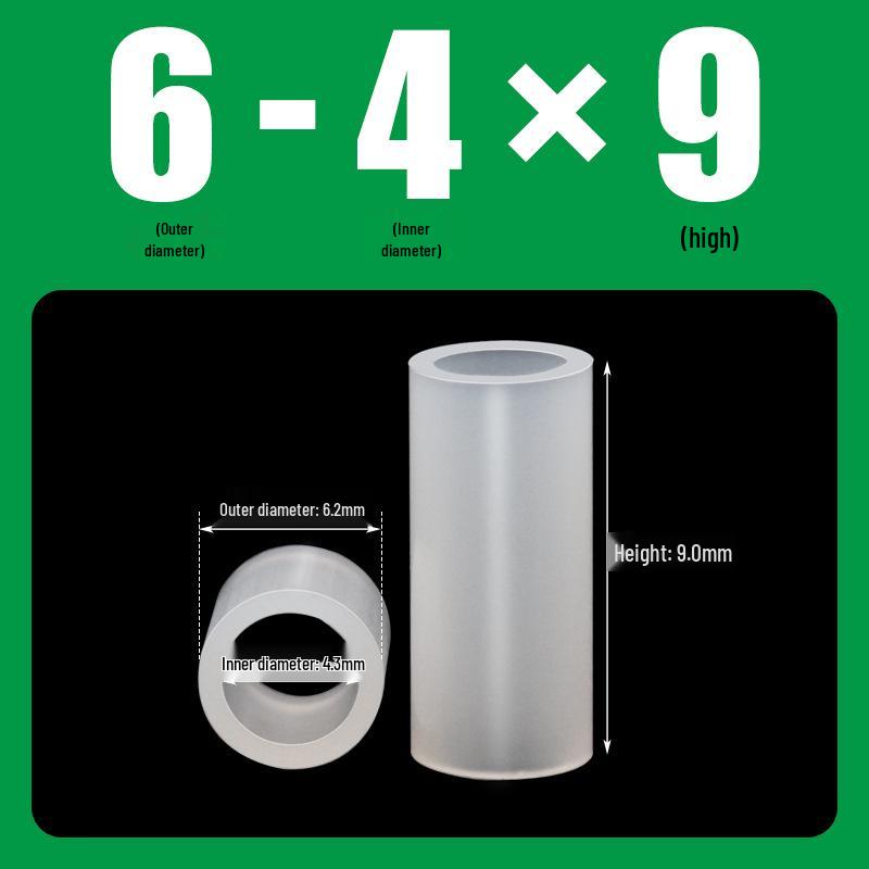 Nylon Insulating Spacer M4M5 Round Riser for LED Lamps and PCB Support