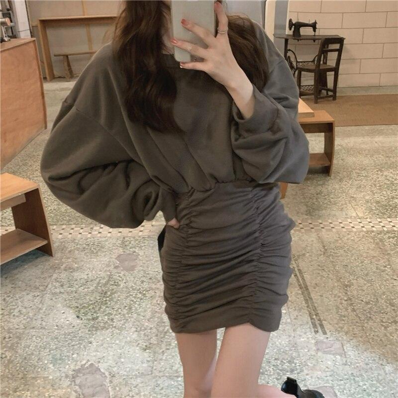 Buy Sexy Bodycon Dress Women Casual Elegant Slim Y2k Mini Dress Party Outwear One Piece Dress Korea Fashion 21 Winter Long Sleeve At Affordable Prices Free Shipping Real Reviews With Photos Joom