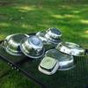 Zhi Shi Stainless Steel 17-Piece Camping BBQ Tableware Set