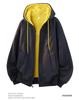 Youxu Unisex Color Block Zipper Cardigan Hoodie - Trendy Autumn/Winter Casual Wear