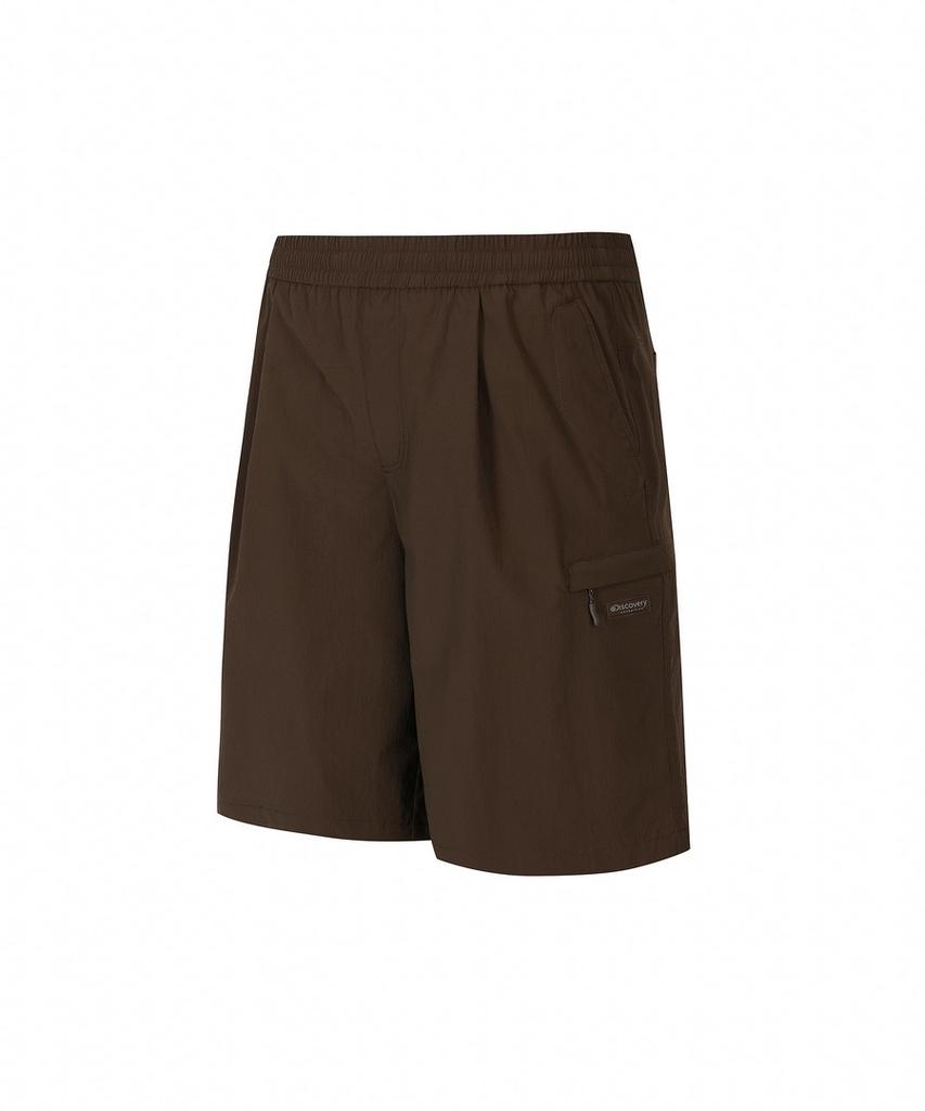 DISCOVERY EXPEDITION Uni Freshvent Lightweight Woven Training Cargo Knee-Length Shorts (Brown)